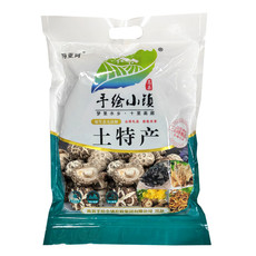 手绘小镇 洛阳农品 花菇250g嵩县农家特产有机生态菌菇山珍