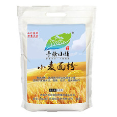  洛阳农品 手绘小镇 优质小麦面粉5kg传统石磨多用途小麦面粉