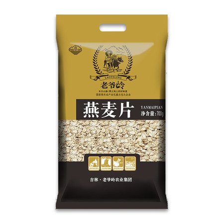 老爷岭 杂粮 生态燕麦片700g 700克