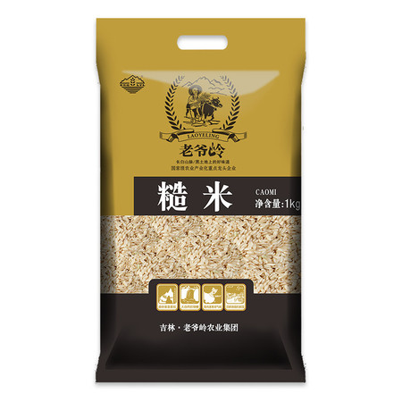 老爷岭 杂粮 生态糙米1kg