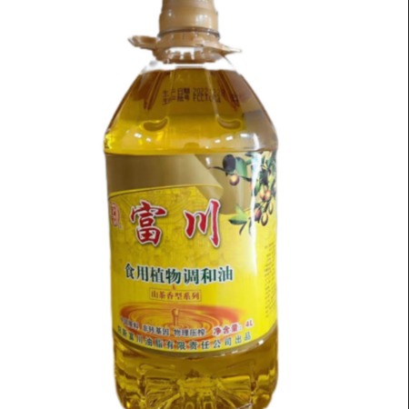 富川 食用植物调和油（山茶香型系列）4L 4升