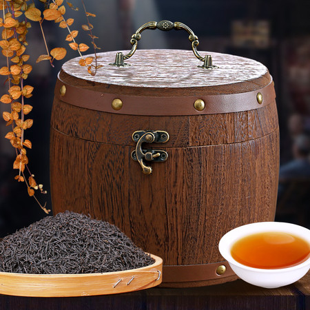 中圣公  2023新茶正山小种红茶茶叶正宗浓香型散装茶叶送礼木桶
