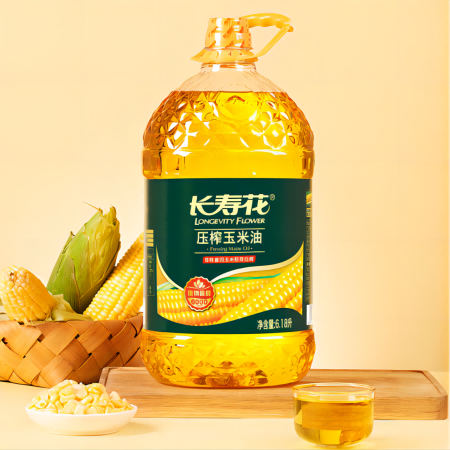 长寿花/LONGEVITYFLOWER 压榨玉米油6.18L 食用油 富含植物精华 非转基因