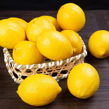 鲜小盼 四川安岳黄柠檬6枚装 新鲜现摘香水柠檬单果80g+图片