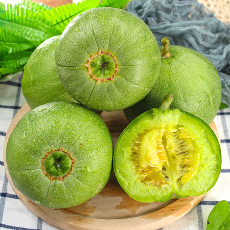 鲜小盼 【帮扶】现摘绿宝石甜瓜 5斤 绿皮超甜薄皮新鲜应季水果图片