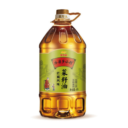 金龙鱼 外婆乡小榨巴蜀风味菜籽油4L(非转压榨)