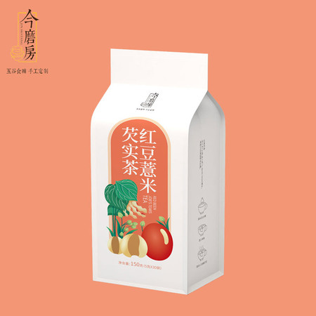 今磨房 简装红豆薏米芡实茶150g*2 花茶组合女泡水喝5gX30条图片