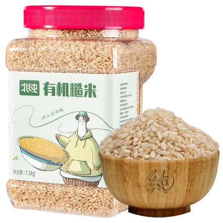 北纯 有机糙米1.5kg罐装东北杂粮粗粮粥饭 无添加 不染色图片
