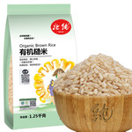 北纯 有机糙米1.25kg东北粗粮杂粮 大米伴侣粥米搭档真空包装