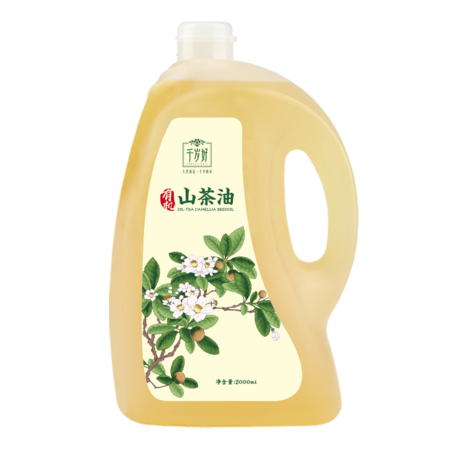 千岁好 有机山茶油2L纯正油茶籽食用油 物理压榨一级0添加