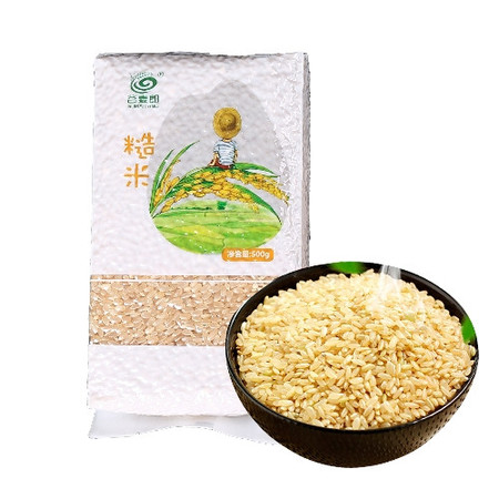 谷麦郎 糙米500g*2五谷杂粮粗粮农家生态新米胚芽米