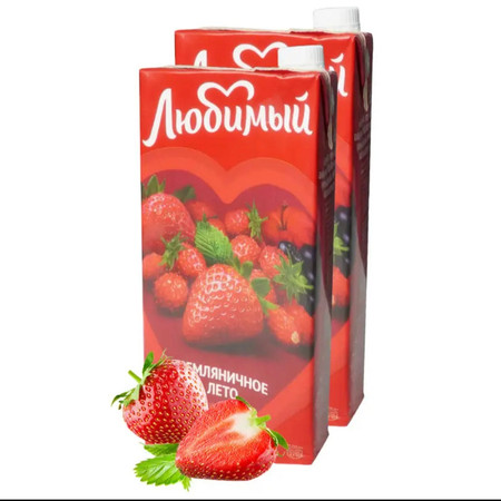 柳缤梅 俄罗斯进口小草莓味果汁950ml图片