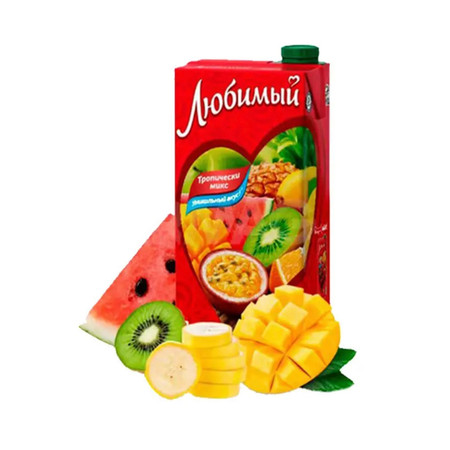 柳缤梅 俄罗斯进口混合菠萝百香果汁+苹果汁2盒混合发货图片