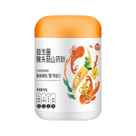 坤予 益生菌猴头菇山药粉图片