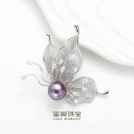 玺爱 淡水紫珠胸针（妖紫）XA-71069