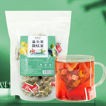 泷御堂 蒲公英散结茶玫瑰花菊花茯苓组合花草茶养生茶