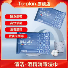 TO-PLAN 约45%酒精EDI纯水湿巾10片/包