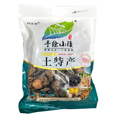 洛阳农品 手绘小镇 香菇250g嵩县特产优质菌菇山珍干货