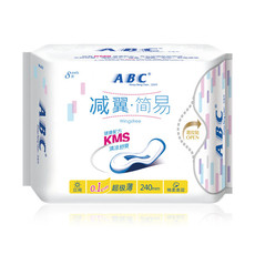 ABC 减翼日用超薄棉柔K63240mm*8片/包（00350）