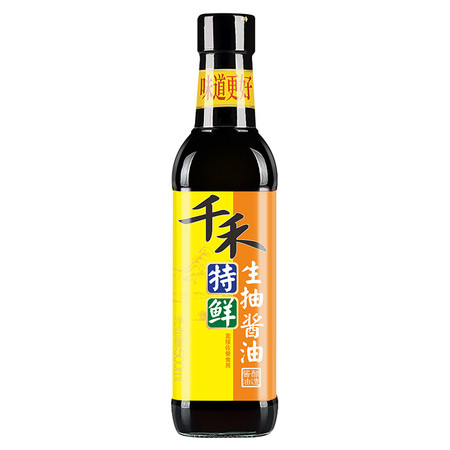 千禾 酱油特鲜生抽500ml凉拌炒菜提味增鲜家用调味品