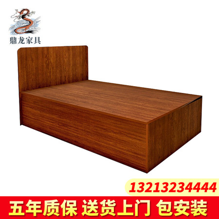 红星鼎龙 宿舍床单人床高箱储物床小户型箱体床实木收纳床现代简约图片