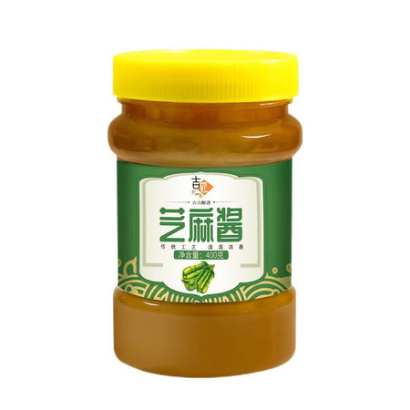 吉匠 石磨纯芝麻酱【400g*1瓶】口感醇厚热干面凉皮火锅蘸料调料