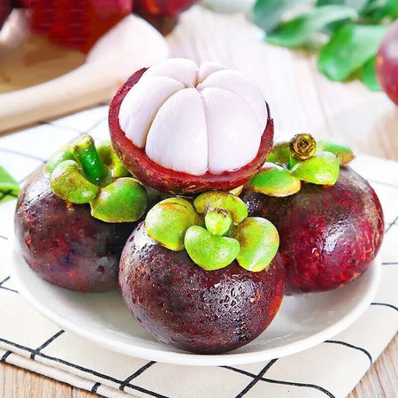 外婆喵 【山竹3斤】泰国进口4A级大果水果热带新鲜水果果肉白嫩多汁图片