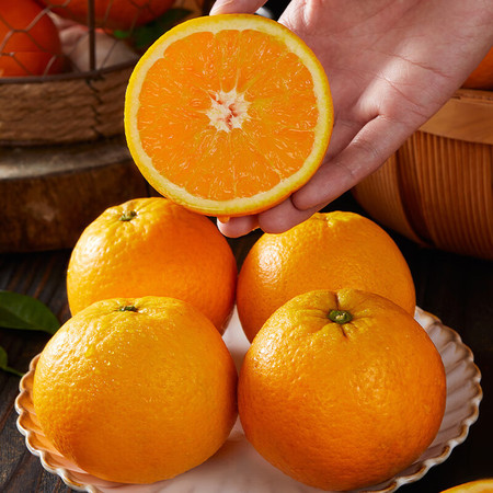 外婆喵 夏橙5斤高山手剥甜橙子榨汁脐橙当季新鲜橙子时令生鲜水果图片