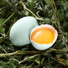 外婆喵 新鲜【乌鸡蛋6枚】绿皮绿壳蛋乡村土鸡蛋笨鸡蛋新鲜现采农家散养