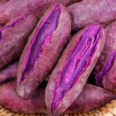 外婆喵 湖北紫薯3斤健康轻食生鲜蔬菜软糯香甜源头直发紫薯小果