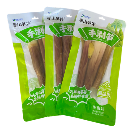 半山笋芽 泡椒味手剥笋200g