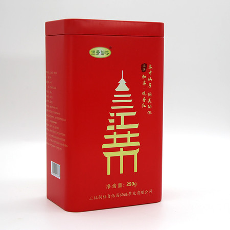 侗美仙池  三江红茶观音红250g罐装茶叶