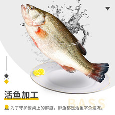 简鲜 淡水鲈鱼350-400克*3条