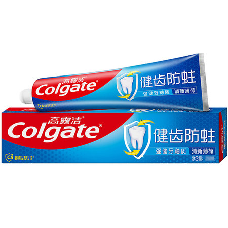 高露洁/Colgate 全面防蛀清新薄荷牙膏/全面防蛀超爽薄荷牙膏 - 250克图片