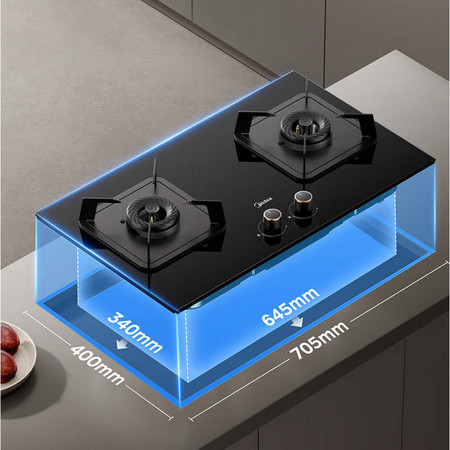 美的/MIDEA 家用5.2kW猛火灶灶台嵌两热效率 可调节底盘 Q325-M