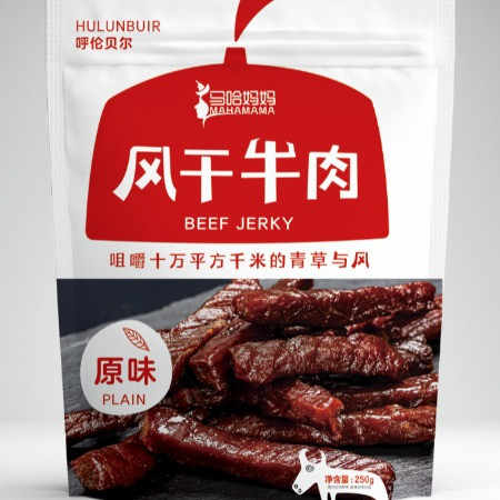 马哈妈妈 风干牛肉干250克袋装图片