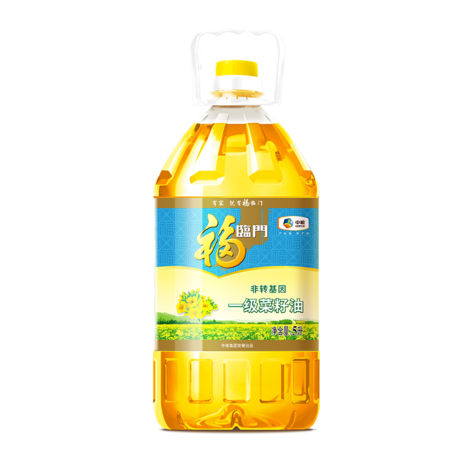 福临门 非转基因一级菜籽油5L/桶图片