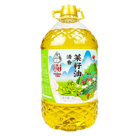 永乐武当 物理压榨纯正清香菜籽油5L/桶家用食用油非转基因包邮图片