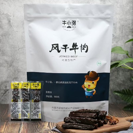 天牧朔方 牛小强 牛肉干500克