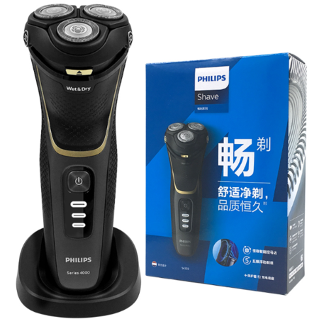 飞利浦/PHILIPS 剃须刀大功率三头全身水洗s4303图片