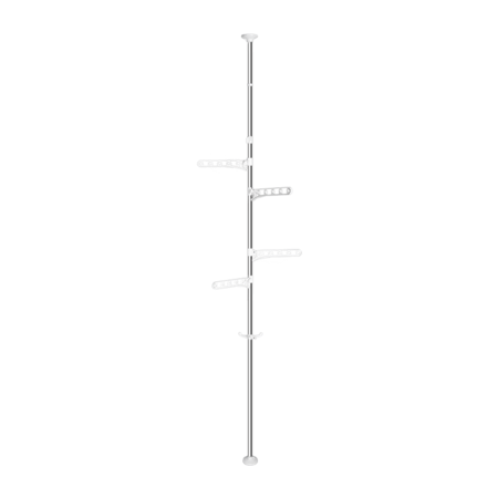 宝优妮  顶天立地晾衣杆衣架 DQ0777B-1 伸缩立式落地不锈钢