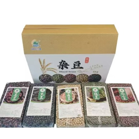 嫩水态安 杂豆组合黑豆黄豆绿豆红小豆芸豆1kg*5袋5kg/箱