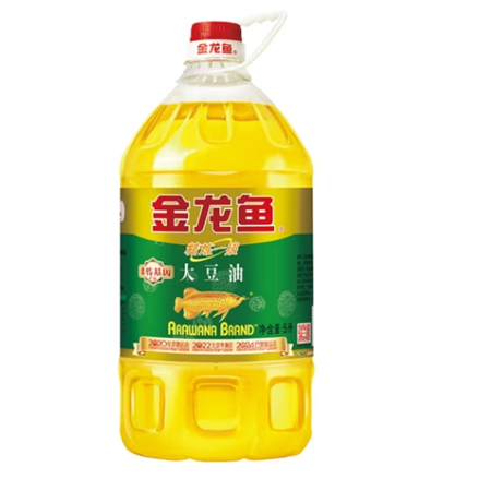 金龙鱼 非转基因精炼一级大豆油5L*4桶