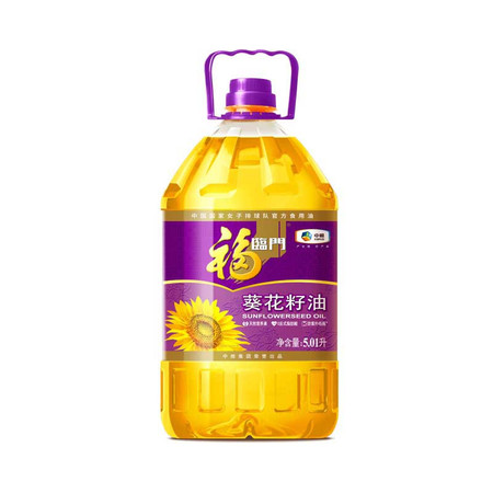 福临门 压榨一级葵花籽油5.01L