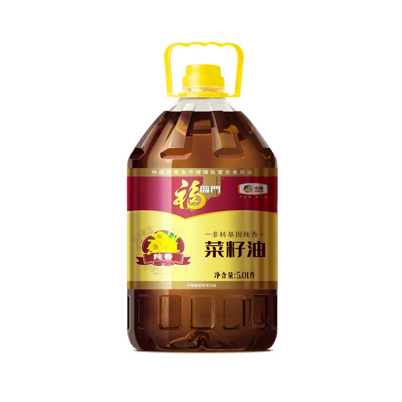 福临门 非转基因纯香菜籽油5.01L