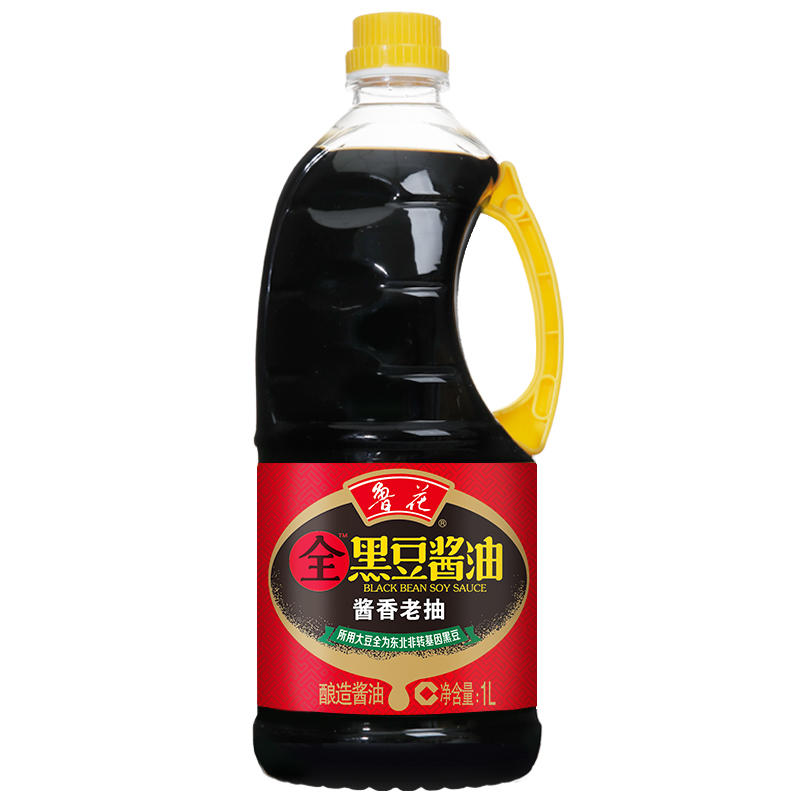 鲁花 全黑豆老抽酱油酱香1L